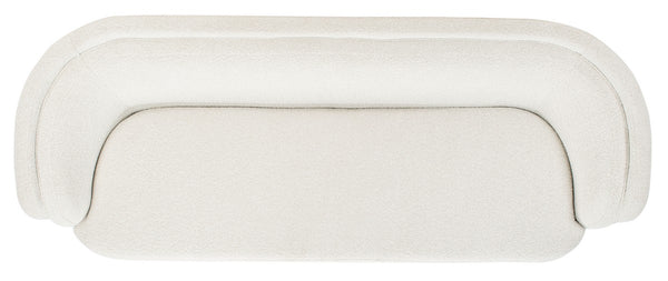 Maryssa Curved Back Sofa Ivory  Fabric / Wood / Metal / Foam SFV5016A