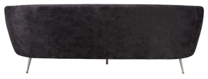 Maryssa Curved Back Sofa Charcoal Grey Fabric / Wood / Metal / Foam SFV5016B