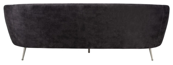 Maryssa Curved Back Sofa Charcoal Grey Fabric / Wood / Metal / Foam SFV5016B