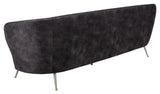 Maryssa Curved Back Sofa Charcoal Grey Fabric / Wood / Metal / Foam SFV5016B