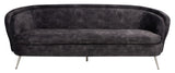 Maryssa Curved Back Sofa Charcoal Grey Fabric / Wood / Metal / Foam SFV5016B