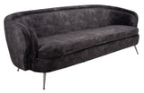 Maryssa Curved Back Sofa Charcoal Grey Fabric / Wood / Metal / Foam SFV5016B