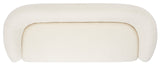 Safavieh Bernard Boucle Sofa Ivory / Gold Fabric / Wood / Metal / Foam SFV5019A