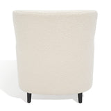 Rayanne Wingback Chair - Timeless Ivory Faux Lamb's Wool, Chic Modern Design for Any Room