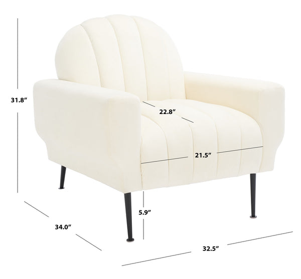 Safavieh Josh Channel Tufted Accent Chair SFV5021B