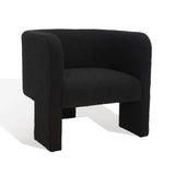 Safavieh Sammie 3 Leg Boucle Accent Chair Black Wood / Fabric / Foam SFV5034B