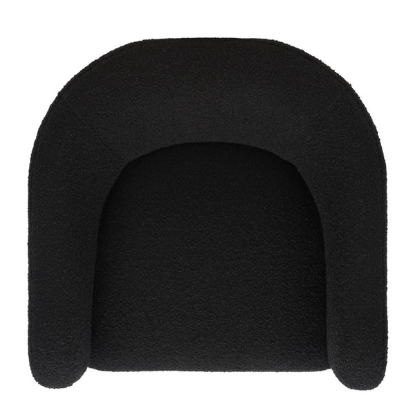 Safavieh Sammie 3 Leg Boucle Accent Chair Black Wood / Fabric / Foam SFV5034B