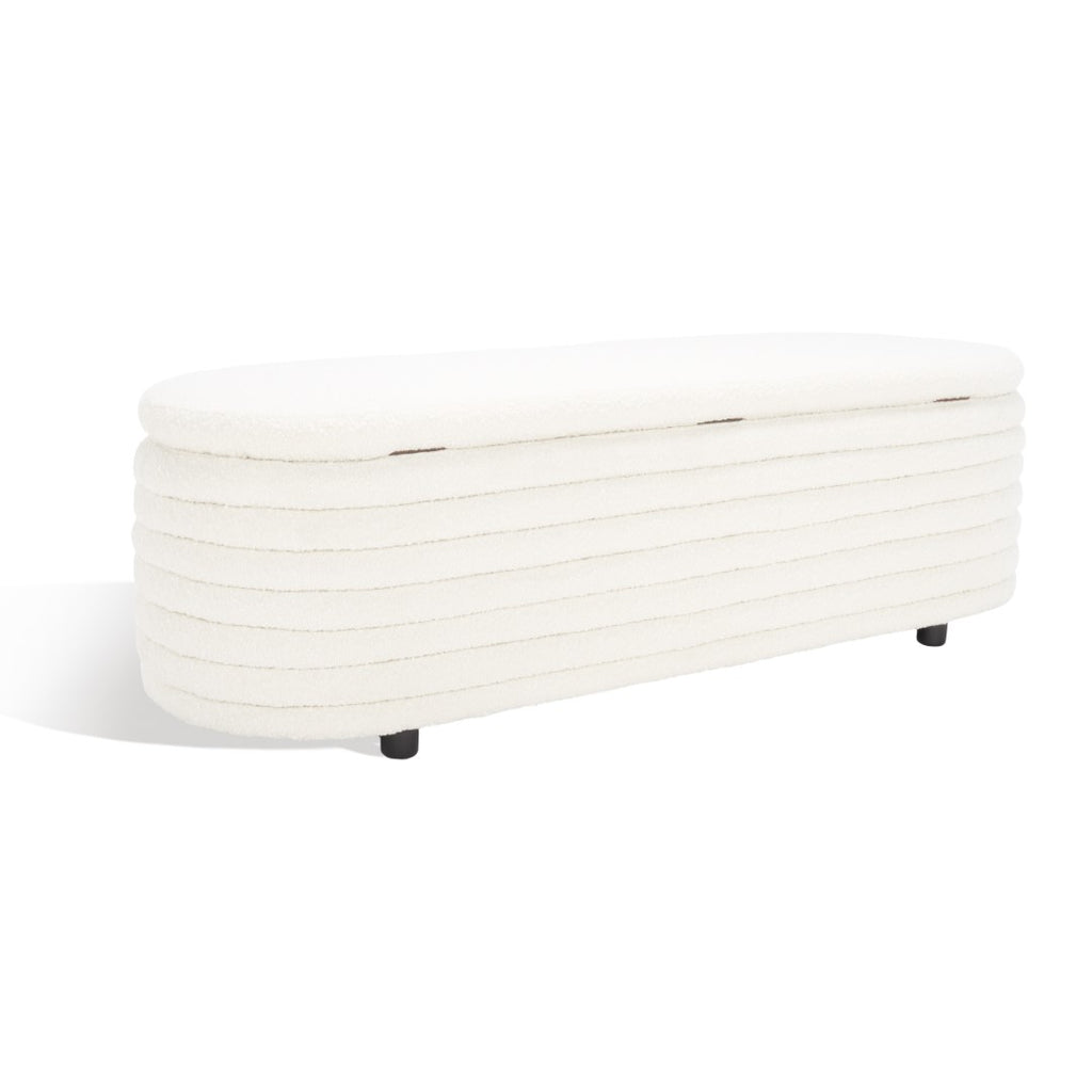 Home Decorators Collection Walker Off-White Corner Storage Bench