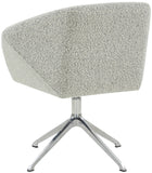 Safavieh Felix Boucle Swivel Desk Chair Black / Silver Wood / Metal / Fabric / Foam SFV5055A