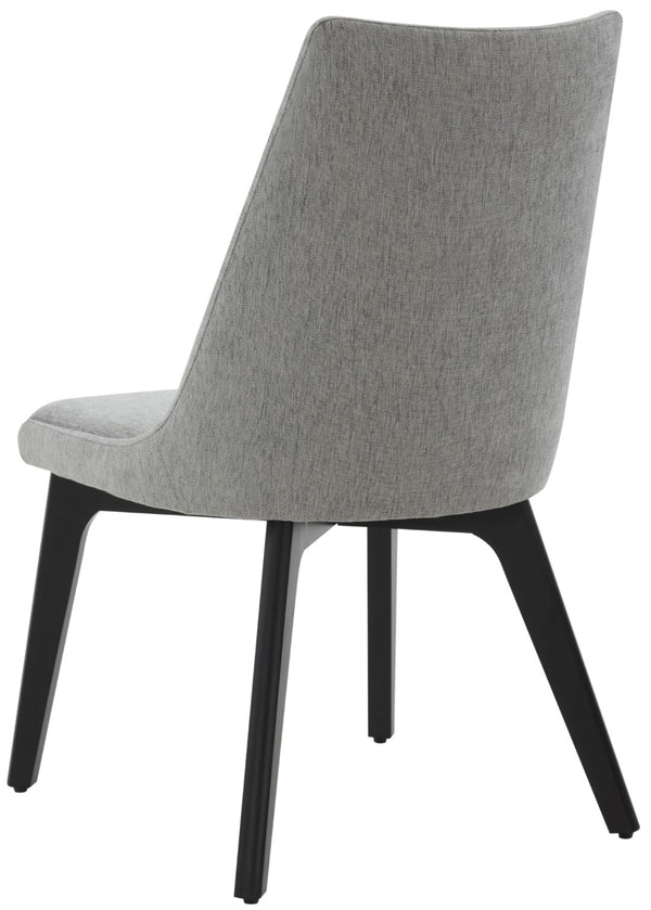 Safavieh Sandralynn Linen Dining Chair Grey / Black Wood / Fabric / Foam SFV5059B