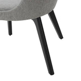 Safavieh Sandralynn Linen Dining Chair Grey / Black Wood / Fabric / Foam SFV5059B