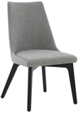 Safavieh Sandralynn Linen Dining Chair Grey / Black Wood / Fabric / Foam SFV5059B