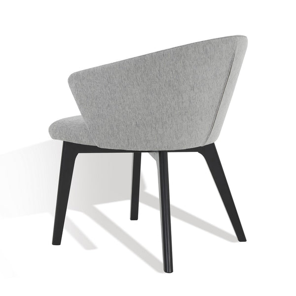 Safavieh Wynonna Linen Dining Chair Grey / Black Wood / Fabric / Foam SFV5060B
