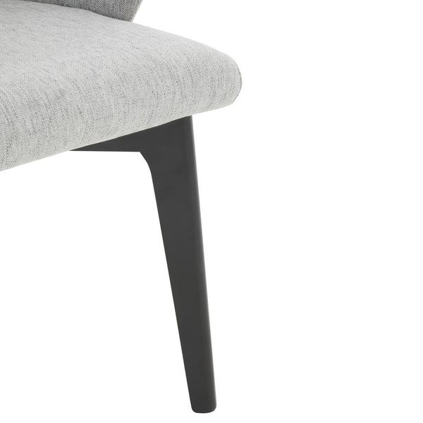 Safavieh Wynonna Linen Dining Chair Grey / Black Wood / Fabric / Foam SFV5060B