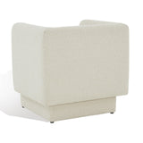 Safavieh Nene Boucle Barrel Back Chair Cream Wood / Fabric / Foam SFV5073A