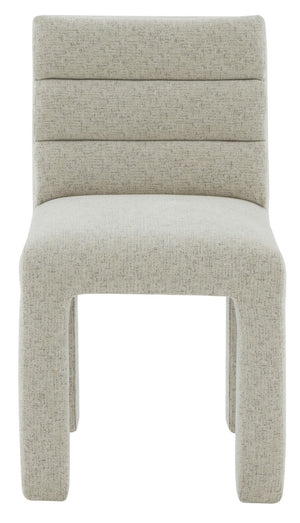 Safavieh Pietro Channel Tufted Dining Chair Taupe SFV5081A