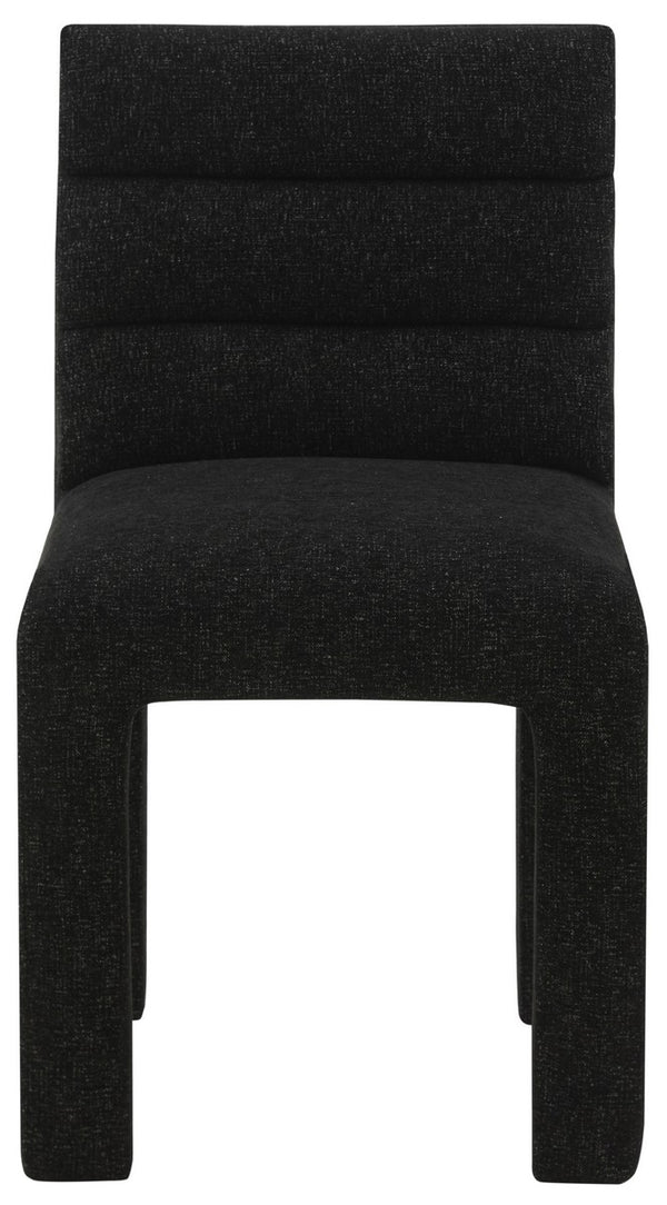Safavieh Pietro Channel Tufted Dining Chair Black SFV5081B