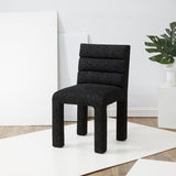 Safavieh Pietro Channel Tufted Dining Chair Black SFV5081B