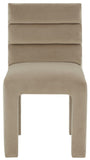 Safavieh Pietro Channel Tufted Dining Chair Light Brown SFV5081C