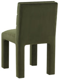 Safavieh Pietro Channel Tufted Dining Chair Forest Green SFV5081D