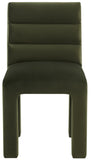 Safavieh Pietro Channel Tufted Dining Chair Forest Green SFV5081D