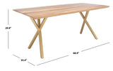 Safavieh Barron Rectangle Dining Table SFV5725A-2BX