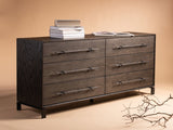 Simmons 6 Drawer Wood Dresser - Commercial Grade