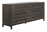 Simmons 6 Drawer Wood Dresser - Commercial Grade