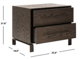 Simmons 2 Drawer Wood Nightstand - Commercial Grade