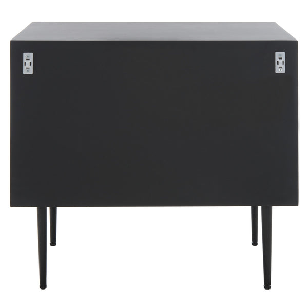 Safavieh Kimori 2 Drawer Nightstand Black / White SFV6612A