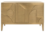 Safavieh Dorielle Brass Covered Sideboard Gold SFV6614A