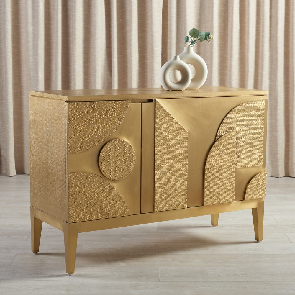 Safavieh Dorielle Brass Covered Sideboard Gold SFV6614A