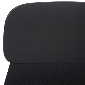 Safavieh Abbie Molded Plastic Dining Chair - Set of 2 Black Pp / Metal SFV6900B-SET2