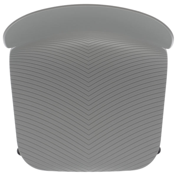 Safavieh Abbie Molded Plastic Dining Chair - Set of 2 Grey / Black Pp / Metal SFV6900C-SET2