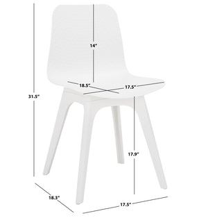 Damiano Molded Plastic Dining Chair - Retro-Chic Design Perfect for Modern Interiors and Comfort