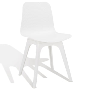Damiano Molded Plastic Dining Chair - Retro-Chic Design Perfect for Modern Interiors and Comfort