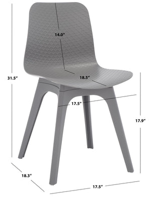 Damiano Molded Plastic Dining Chair - Retro-Chic Design Perfect for Modern Interiors and Comfort