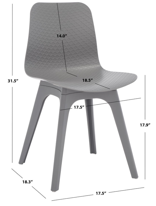 Damiano Molded Plastic Dining Chair - Retro-Chic Design Perfect for Modern Interiors and Comfort