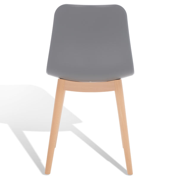 Haddie Molded Plastic Dining Chair - Timeless Mid-Century Design with Natural Wood Legs, Stylish Comfort