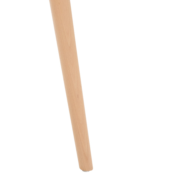 Haddie Molded Plastic Dining Chair - Timeless Mid-Century Design with Natural Wood Legs, Stylish Comfort