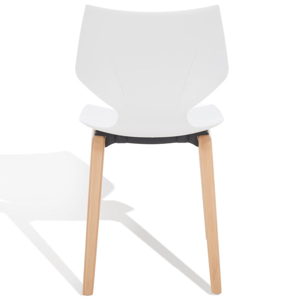 Darnel Stunning Retro Scandinavian Wingback Dining Chair with Elegant Molded Plastic Design