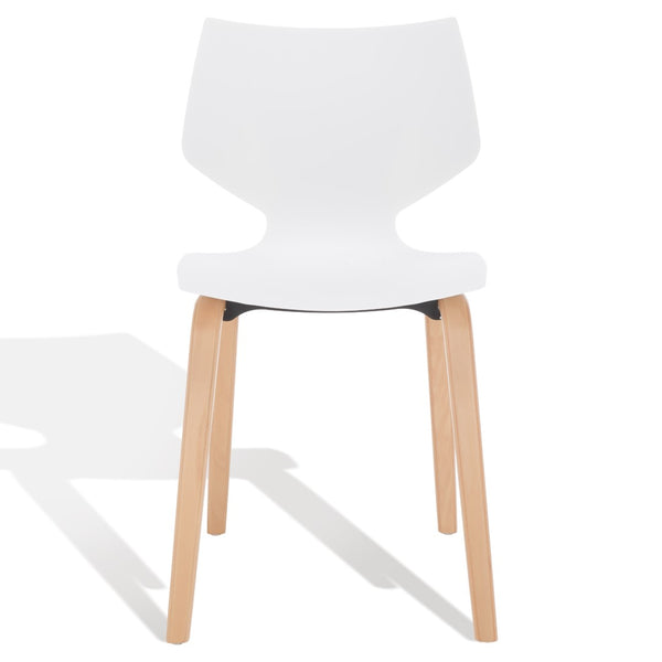 Darnel Stunning Retro Scandinavian Wingback Dining Chair with Elegant Molded Plastic Design
