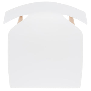 Darnel Stunning Retro Scandinavian Wingback Dining Chair with Elegant Molded Plastic Design