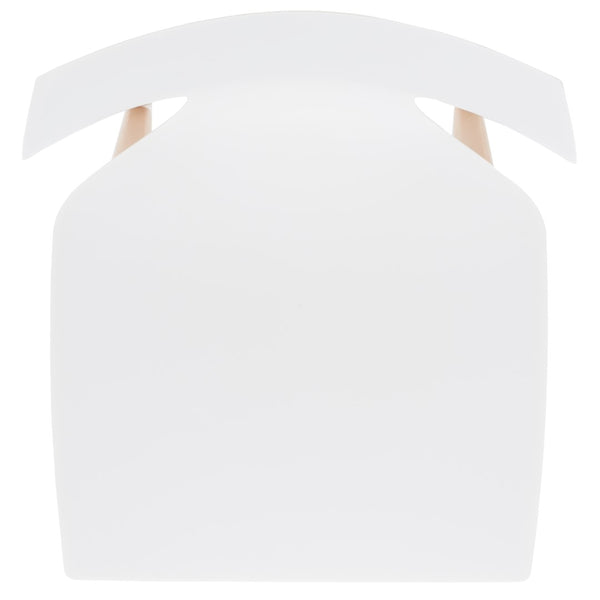 Darnel Stunning Retro Scandinavian Wingback Dining Chair with Elegant Molded Plastic Design