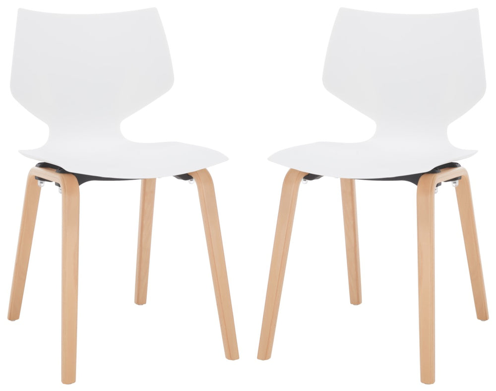 Darnel Stunning Retro Scandinavian Wingback Dining Chair with Elegant Molded Plastic Design