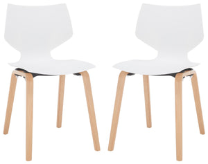 Darnel Stunning Retro Scandinavian Wingback Dining Chair with Elegant Molded Plastic Design