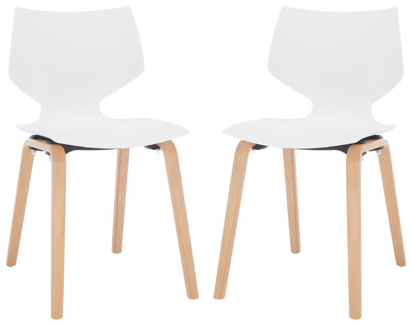 Darnel Stunning Retro Scandinavian Wingback Dining Chair with Elegant Molded Plastic Design