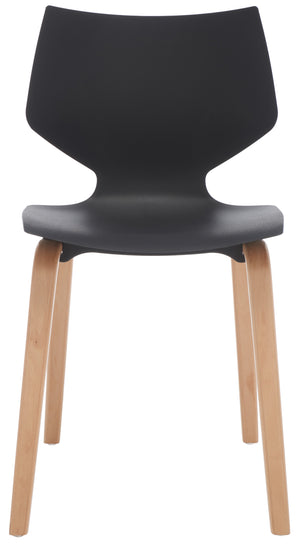 Darnel Stunning Retro Scandinavian Wingback Dining Chair with Elegant Molded Plastic Design