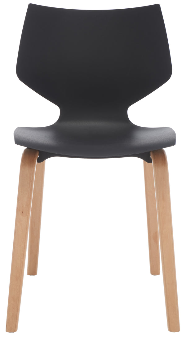 Darnel Stunning Retro Scandinavian Wingback Dining Chair with Elegant Molded Plastic Design