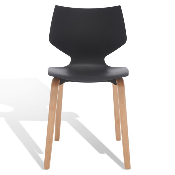 Darnel Stunning Retro Scandinavian Wingback Dining Chair with Elegant Molded Plastic Design
